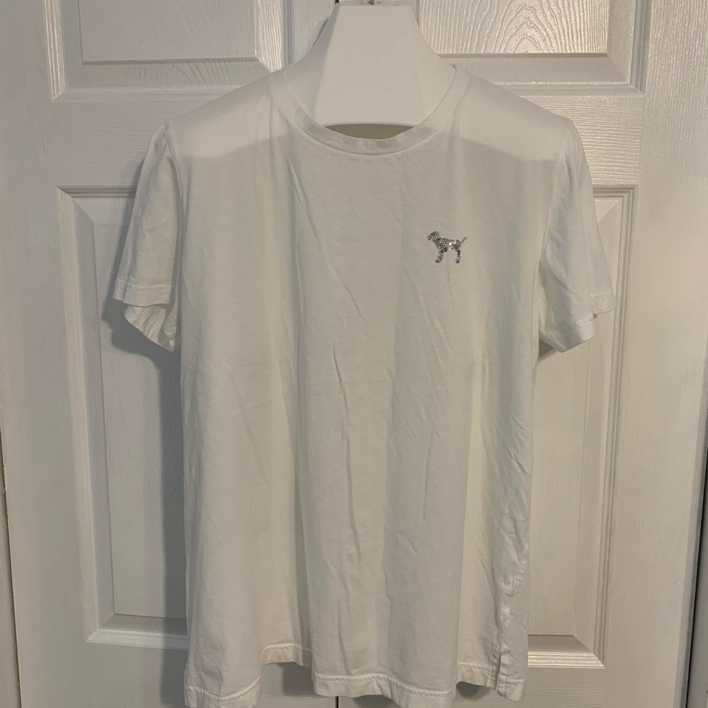 Victoria’s Secret PINK sequin Campus tee size Large